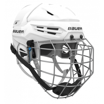 BAUER RE-AKT 55 Combo, biela - Hokejová prilba